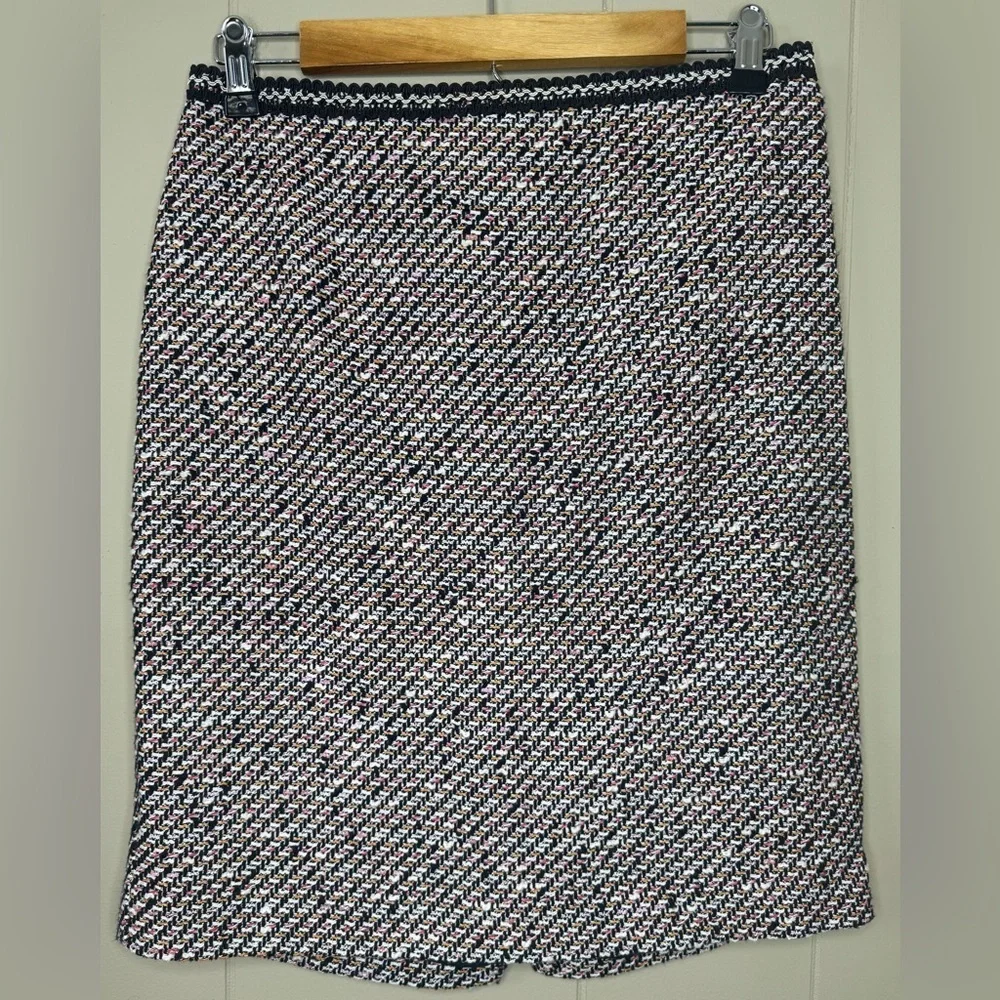 Talbots Tweed Ombre Knit Lined Pencil Skirt Womens Size 6P